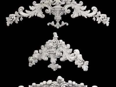 Classic carved 030 3D model