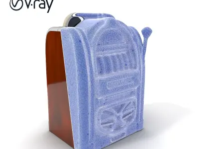 Vintage Slot Machine D Model Pack with Art Deco Design Low-poly 3D model