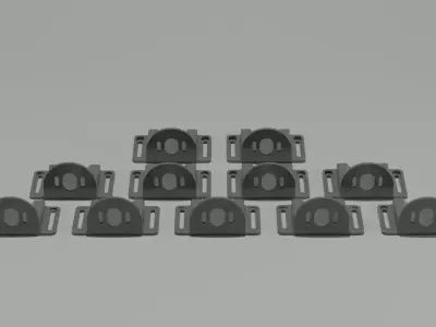 550 Rc Motor mounts Various Angles 3D print model