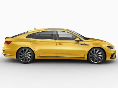VW Arteon R-line 2018 3D model