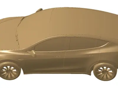 Tesla Model Y AWD 2022 Exterior 3d scan model 3D model 3D model
