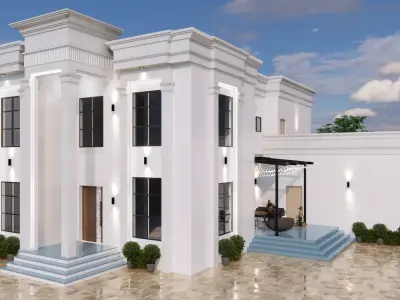 modern villa oman 3D model
