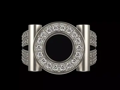Man signet ring model 799 3D print model