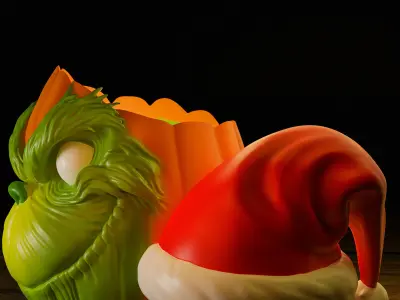 The Grinch Pumpkin Set 3D print model