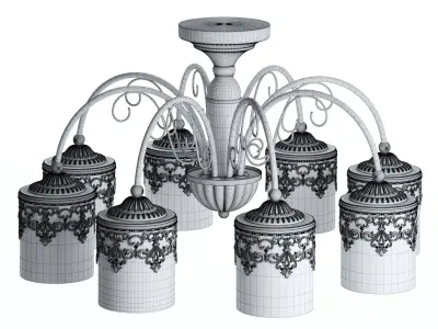 Chandelier De City  Free 3D model