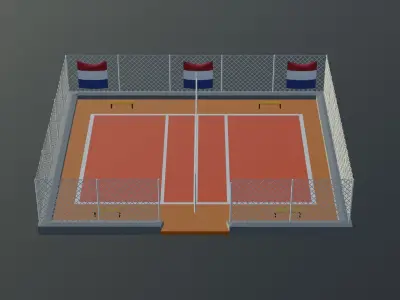 Volleyball Stadium - Holland Low-poly 3D model