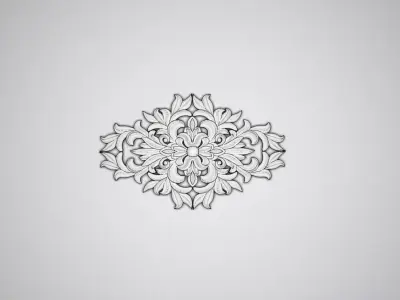 Carved decor 7 3D model