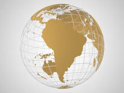 Globe News Skeleton MAPLE Color 3D model