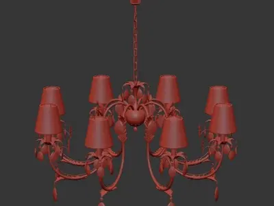 Chandelier Meranola E 1 1 8 AG 3D model