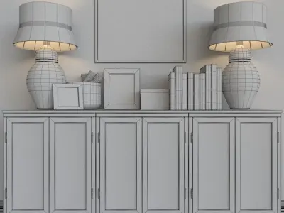 Decorative set chest 2 3D model