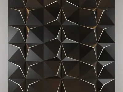 3d panel 09 Low-poly 3D model