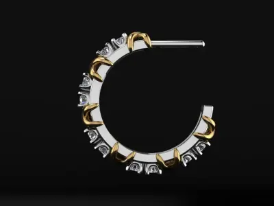 Earrings Tiffany  3D print model