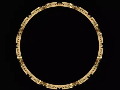 Arabic Tire Ring 3D print model