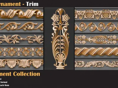 49 Ornament Trim - Vol 07 3D model