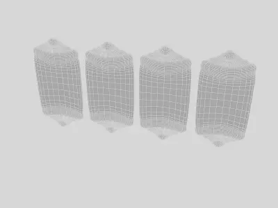 old stone vine sign Low-poly 3D model