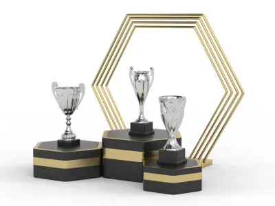 Trophy Cups 3D model 70
