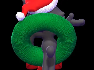 Felix the Cat Christmas 3D print model