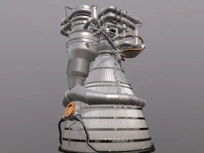 Rocket Engine 03 3D model