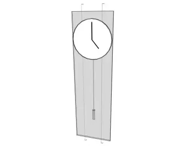 Minimalist Wall Clock Design - 3D Model 3D model