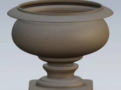 Garden urn planter10 3D model