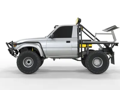 Toyota Land Cruiser S80 1992 Flatbet 3D model