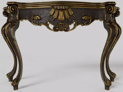 Console Table - Baroque Style 3D model