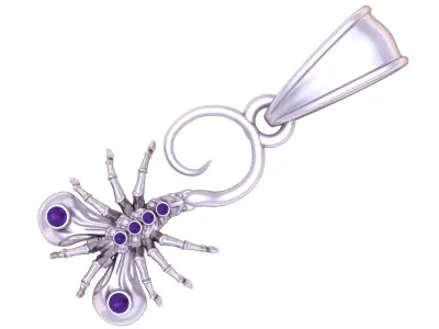 Scorpion Pendant Gold 3D print model