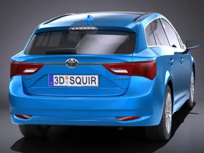 Toyota Avensis Estate 2018 VRAY 3D model