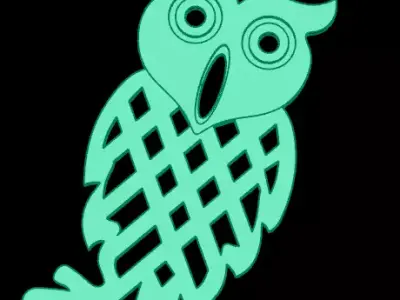 owl free pendant  Free 3D print model