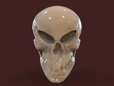 Alien Skull  Free 3D model