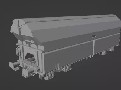 H0 1-87 scale Talns 970 freight car 3D print model