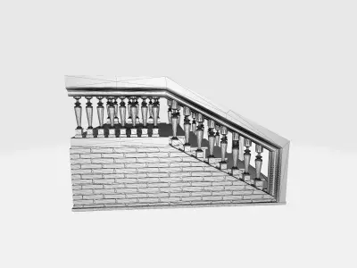 Brick Staircase 3D print model