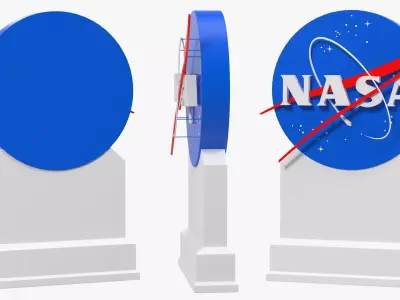 Kennedy Space Center NASA Insignia 3D model