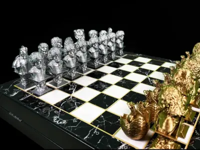 GAME OF THRONES CHESS - GOT CHESS- GOT CHARACTERS CHESS STL 3D print model