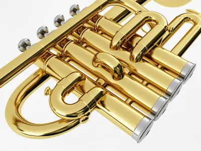 Piccolo Trumpet 3D model
