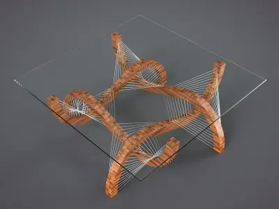 Contour Coffee Table 3D model