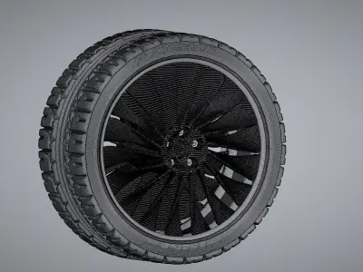 EXCLUSIVE Hofele G63 Mercedes Benz wheel 3D print file 3D print model