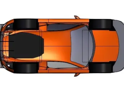 Porsche Cayman GT5 3D print model