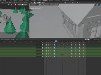 House in the woods 3D model