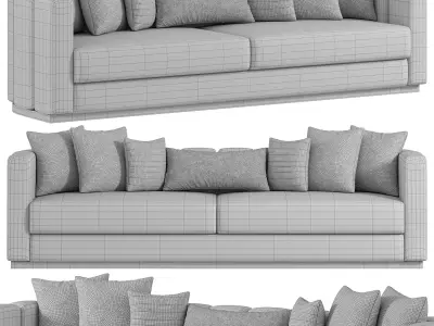  Tesla  Sofa By Evgor Luxury 3D model