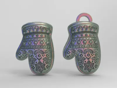 chritsmas cloves  3D print model