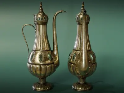 Antique Ottoman Pitcher Low-poly 3D model