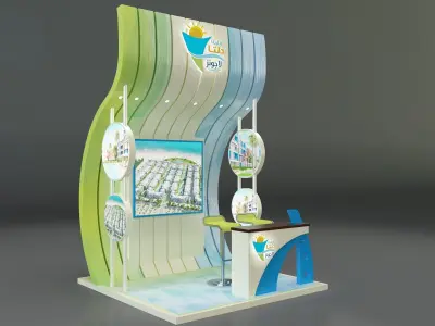 Booth Exhibition Stand a347a 3D model