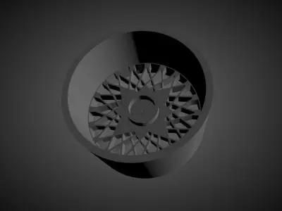 SSR Formula Mesh scalable and Printable rim 3D print model