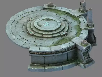 Stone Leprechaun Forest - Shitai 02 3D model