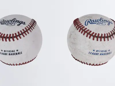 Rawlings  official league baseball Low-poly 3D model