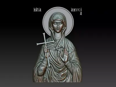 Saint Anysia of Thessalonica 3D print model