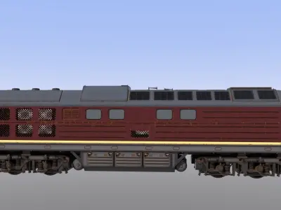 Ludmilla train engine Free 3D model