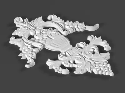 6 ornamental classic decoration 3d model kitbash vol 43 3D model