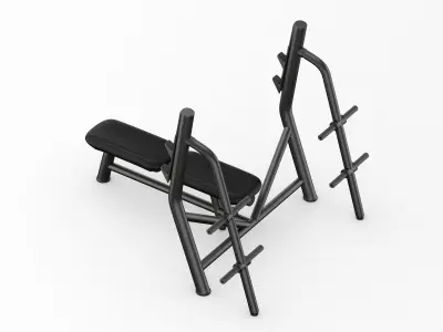 Technogym Element Horizontal Bench 3D model